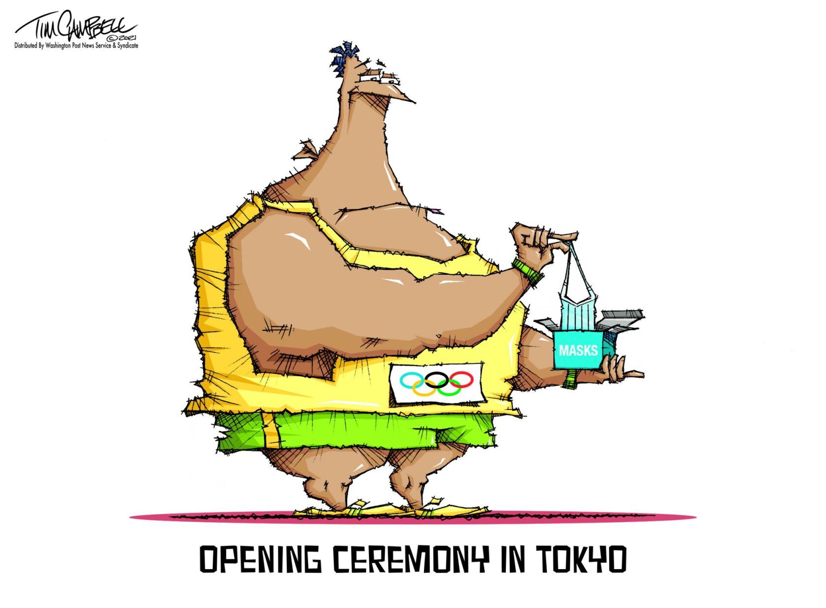Tim Campbell cartoon